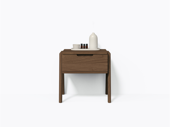 Bastiat Nightstand 21" with 1 Drawer, in Walnut