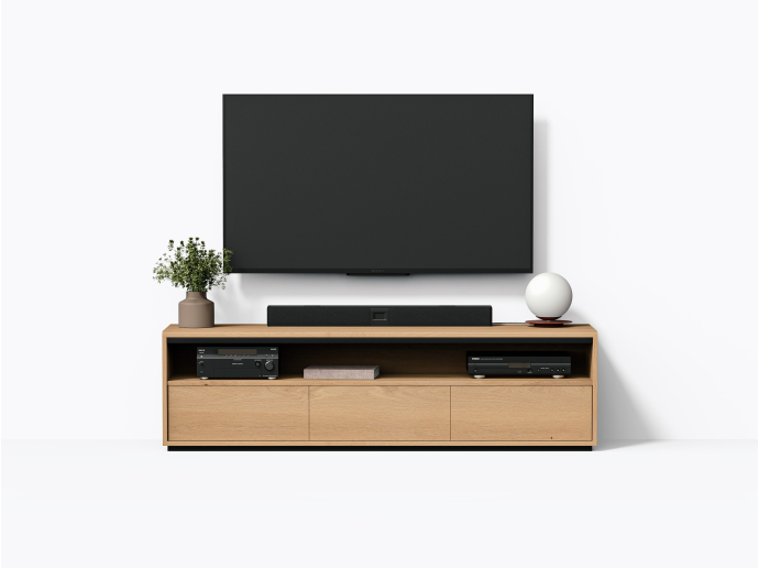 Bohm TV Stand 72" in White Oak