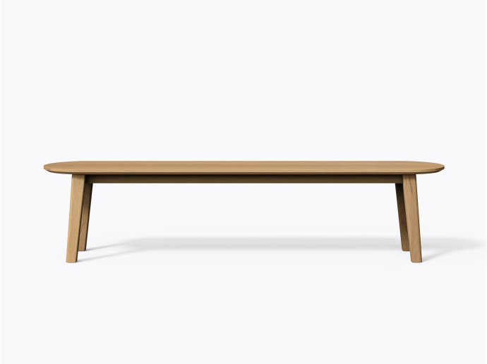 Banc Colbert 78" en Chêne Blanc