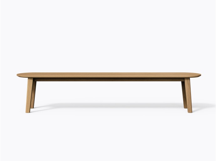 Banc Colbert 90" en Chêne Blanc