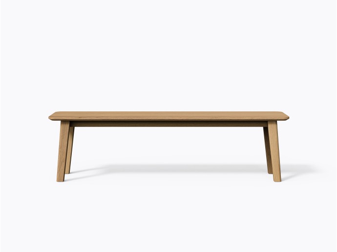 Cournot Bench 66" in White Oak