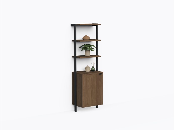 Étagère Franco 24" avec caisson en Noyer