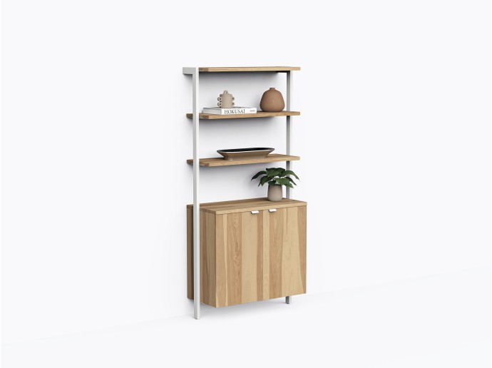 Franco Shelf 36" with storage in Yellow Birch