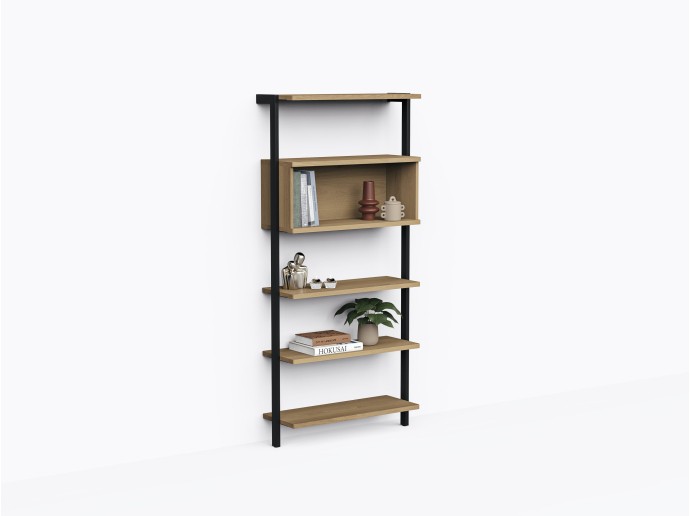 Franco Shelf 36" with hutch in White Oak