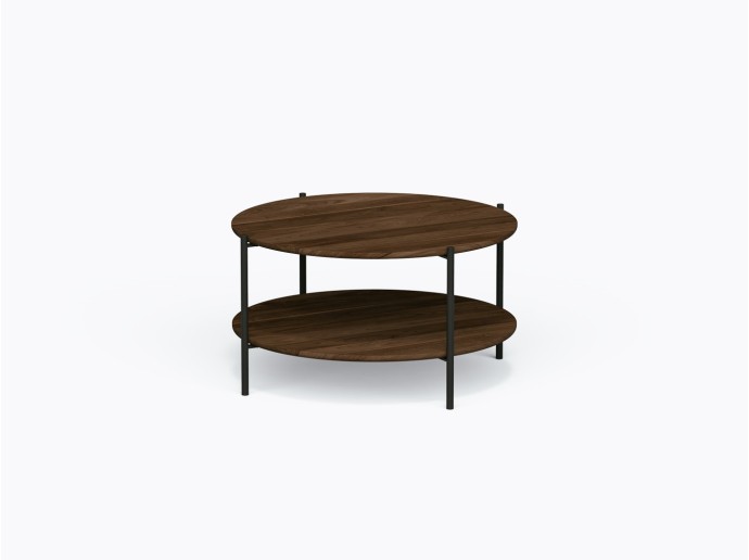 Table basse Hart ronde en noyer 30 pouces