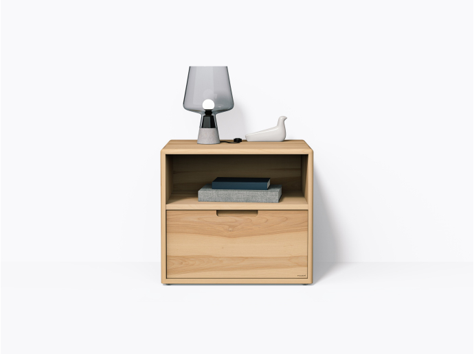 Table de chevet Kane 22" tiroir bas - Merisier