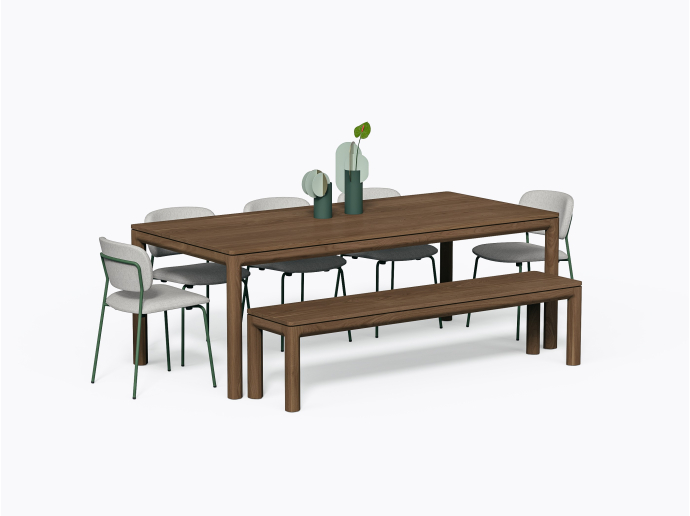 Table à manger Klein 40" X 84" en Noyer