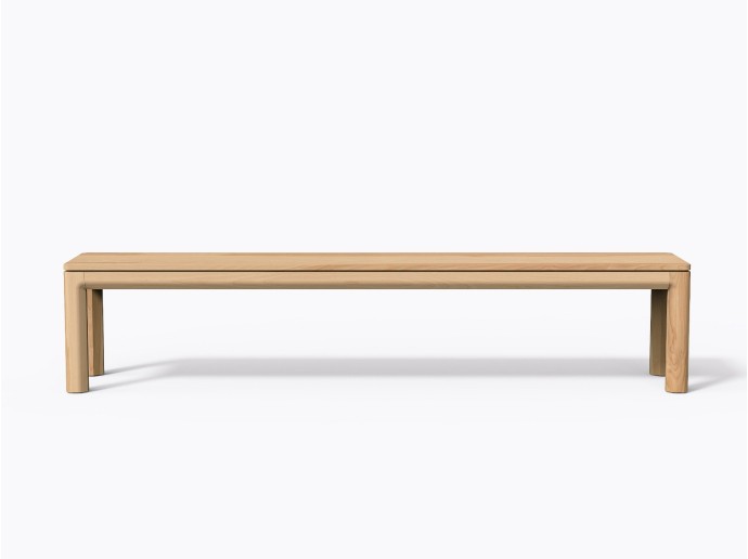 Banc Klein merisier - 86 pouces