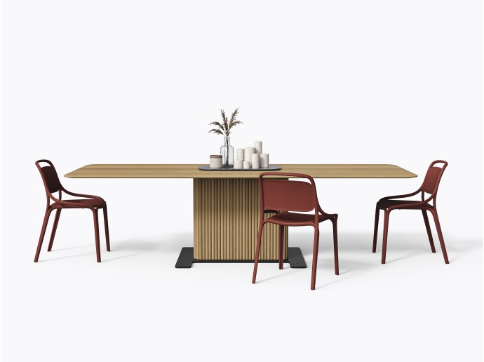 Miller Dining Table 42" X 108" in White Oak