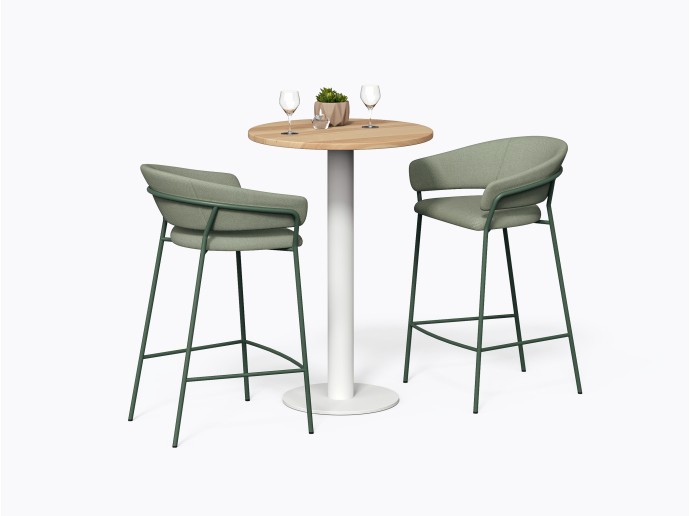 Olson Bistro Table D28" X 42"(h) in Yellow Birch