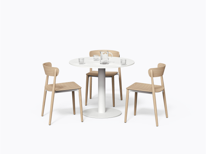 Olson XL Table - D36" X 29.5"(h) - White Laminate