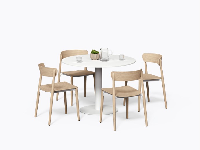 Olson XL Table D42" X 29.5"(h) in White Laminate