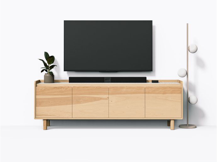 Paxson TV Stand 84" in Yellow Birch
