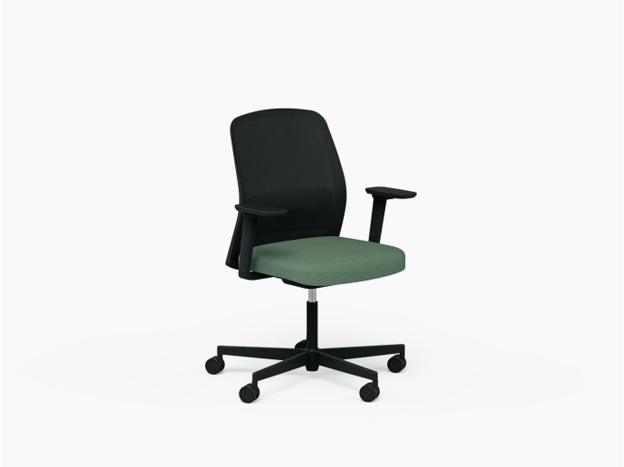 Chaise de bureau Polar 3775 en G167 / Noir