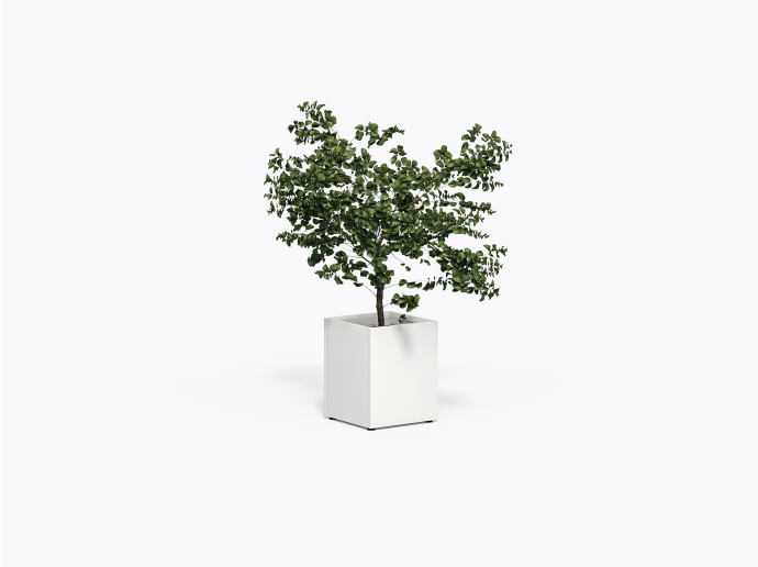 Porter Planter - 16 x 16 x 20" in White Laminate