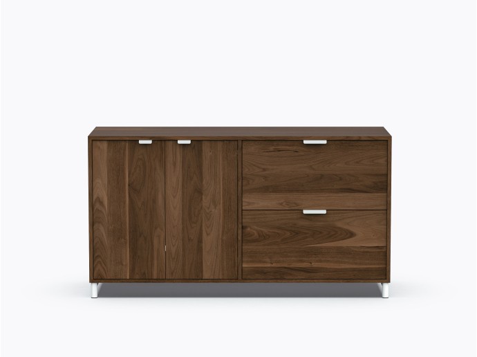 Ricardo Double Storage w/ 2 doors / 2 drawers in Walnut