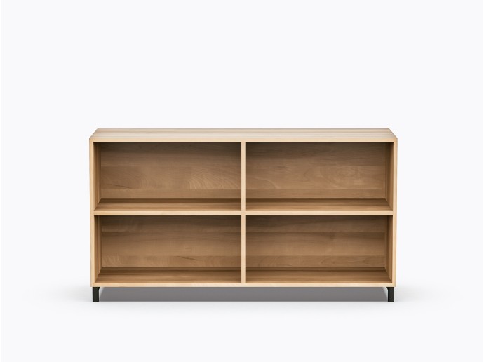 Rangement Ricardo Double version Ouverte en Merisier