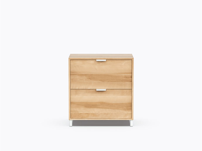 Ricardo Simple Storage w/ 2 drawers in Yellow Birch