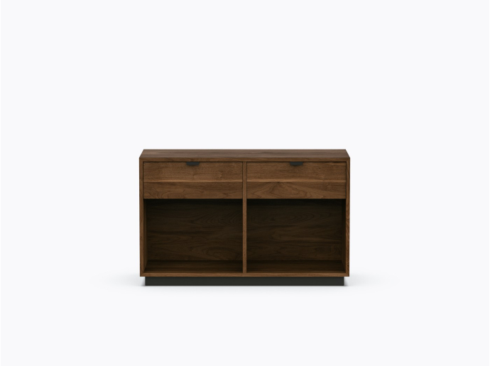 Ross Double - 2 drawers - Walnut