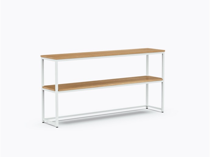 Console Weber 64" X 32"(h) en Chêne Blanc