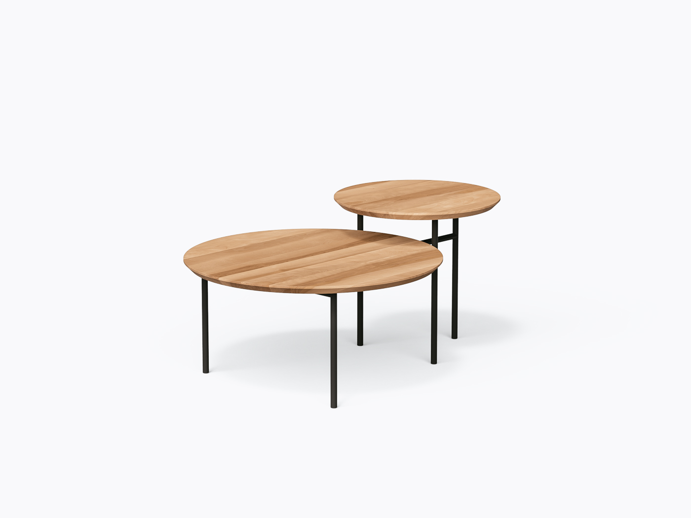 Table basse Daly - Rond - Merisier