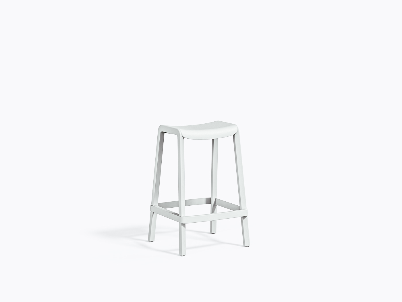 Tabouret comptoir Dome 267 - Blanc BI
