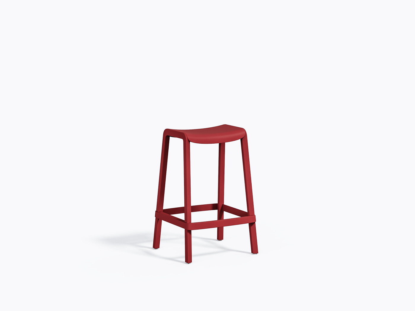Dome 267 Countertop Stool - Red RO