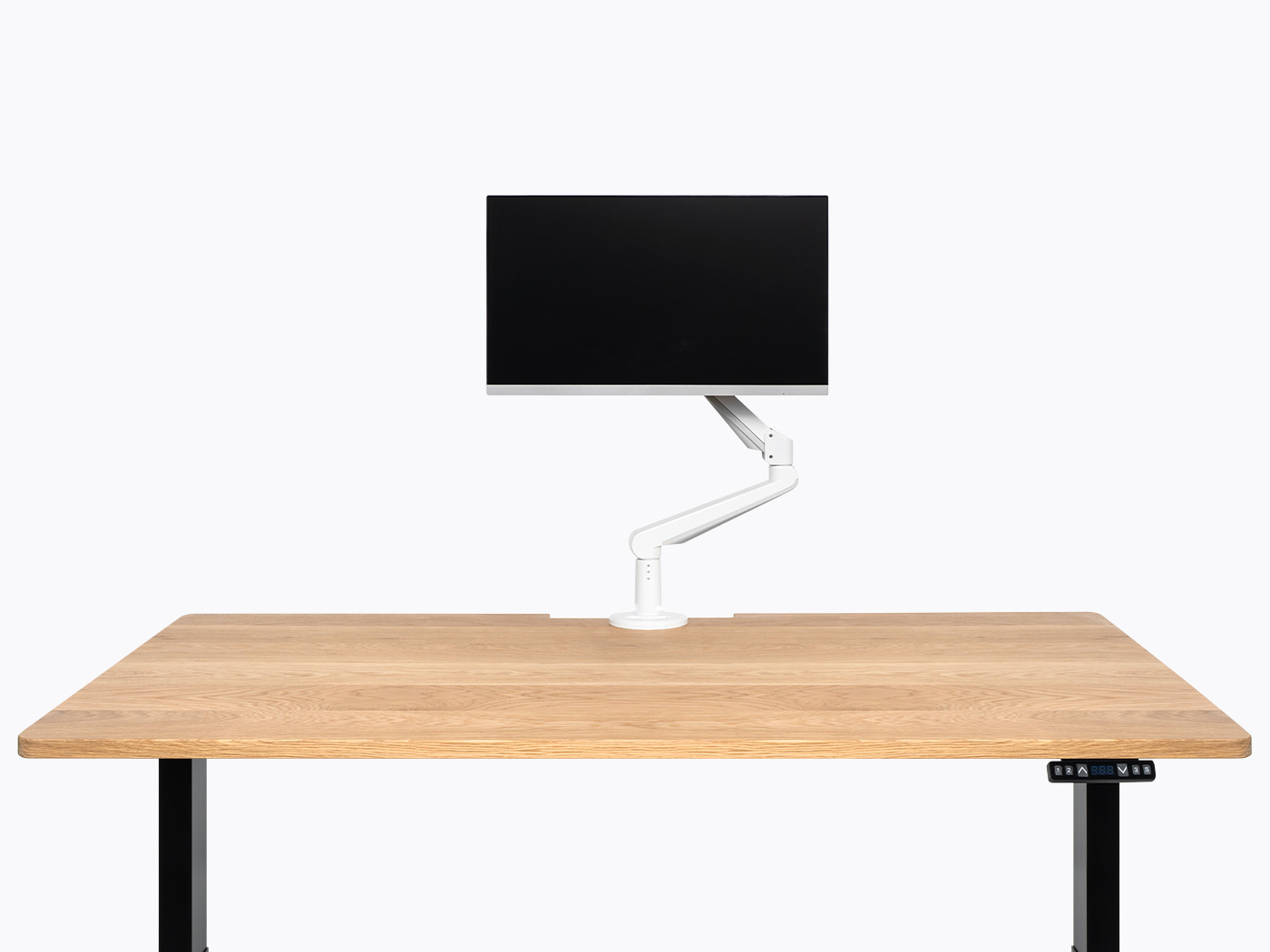 Bras pour moniteur Edge - Simple - Blanc