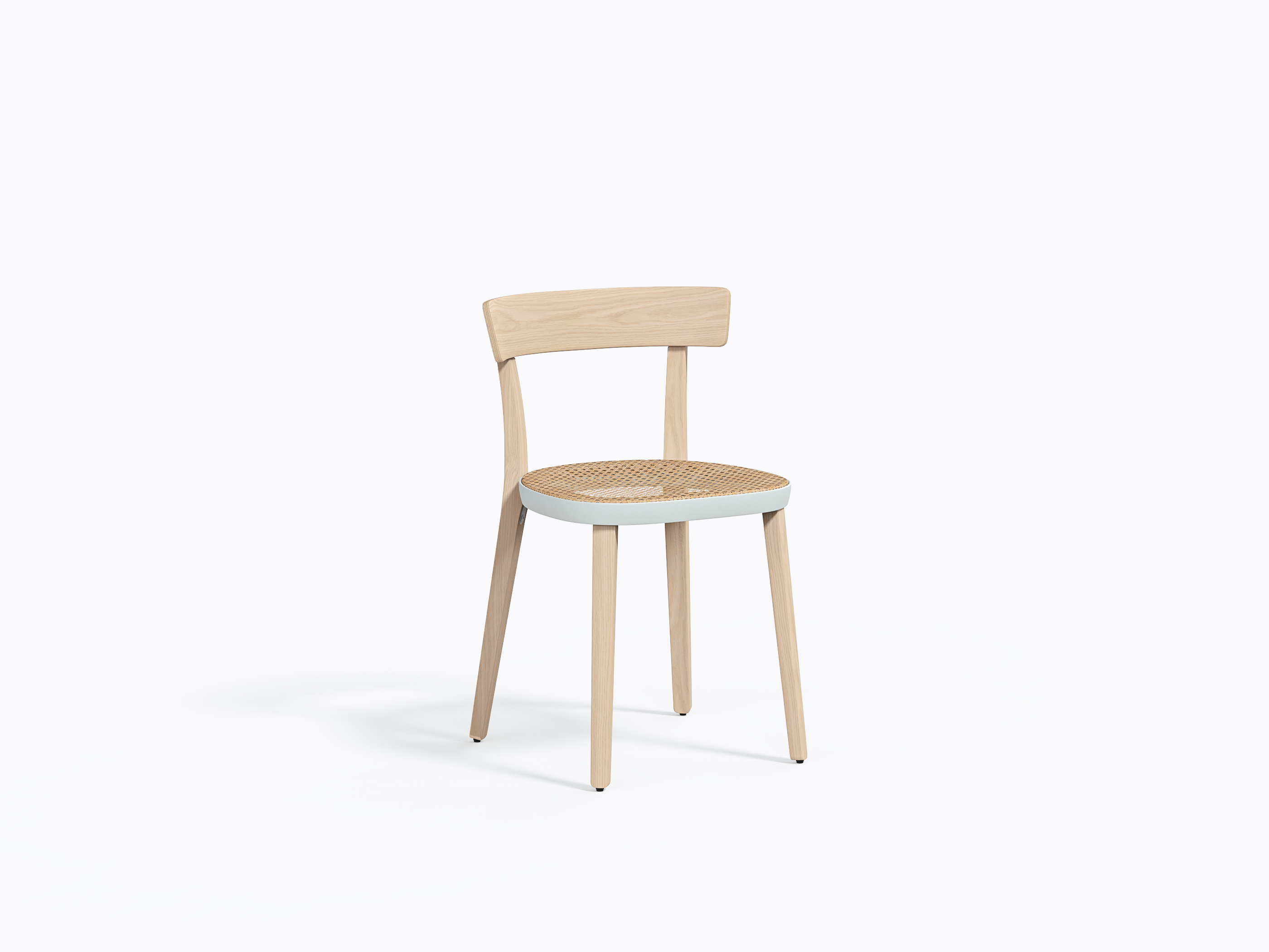 Chaise Folk 2920 - Frêne / Blanc