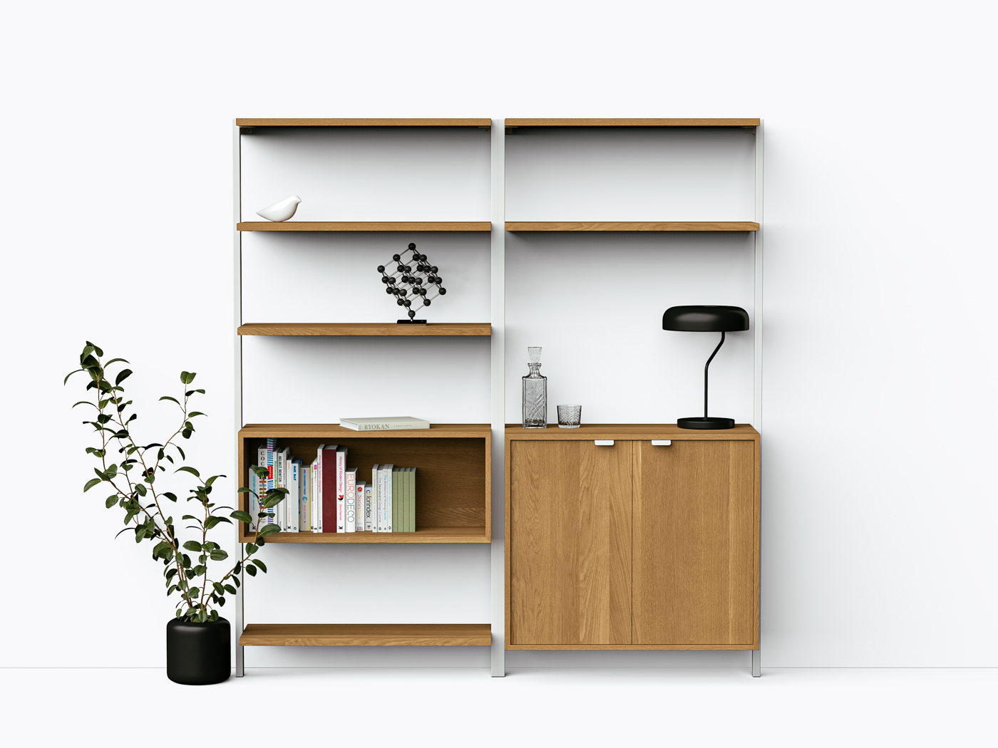 Franco Bar Shelf - 36" - White Oak