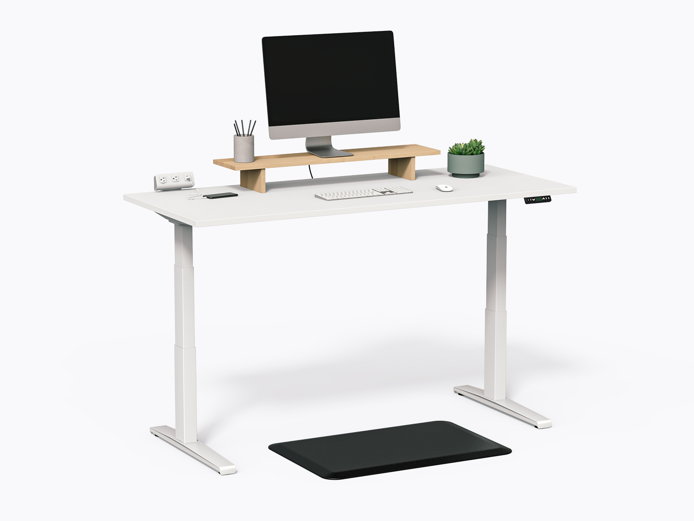 Gale Sit-to-stand Desk - 30" X 72" - White Laminate