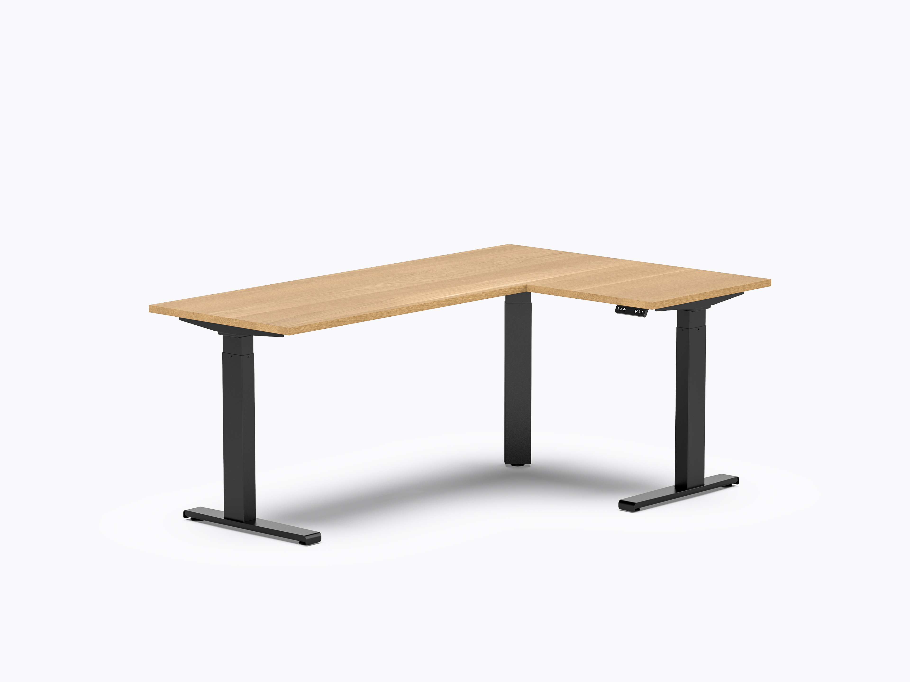 Gale L Sit-to-Stand Desk - 48" X 72" - White Oak