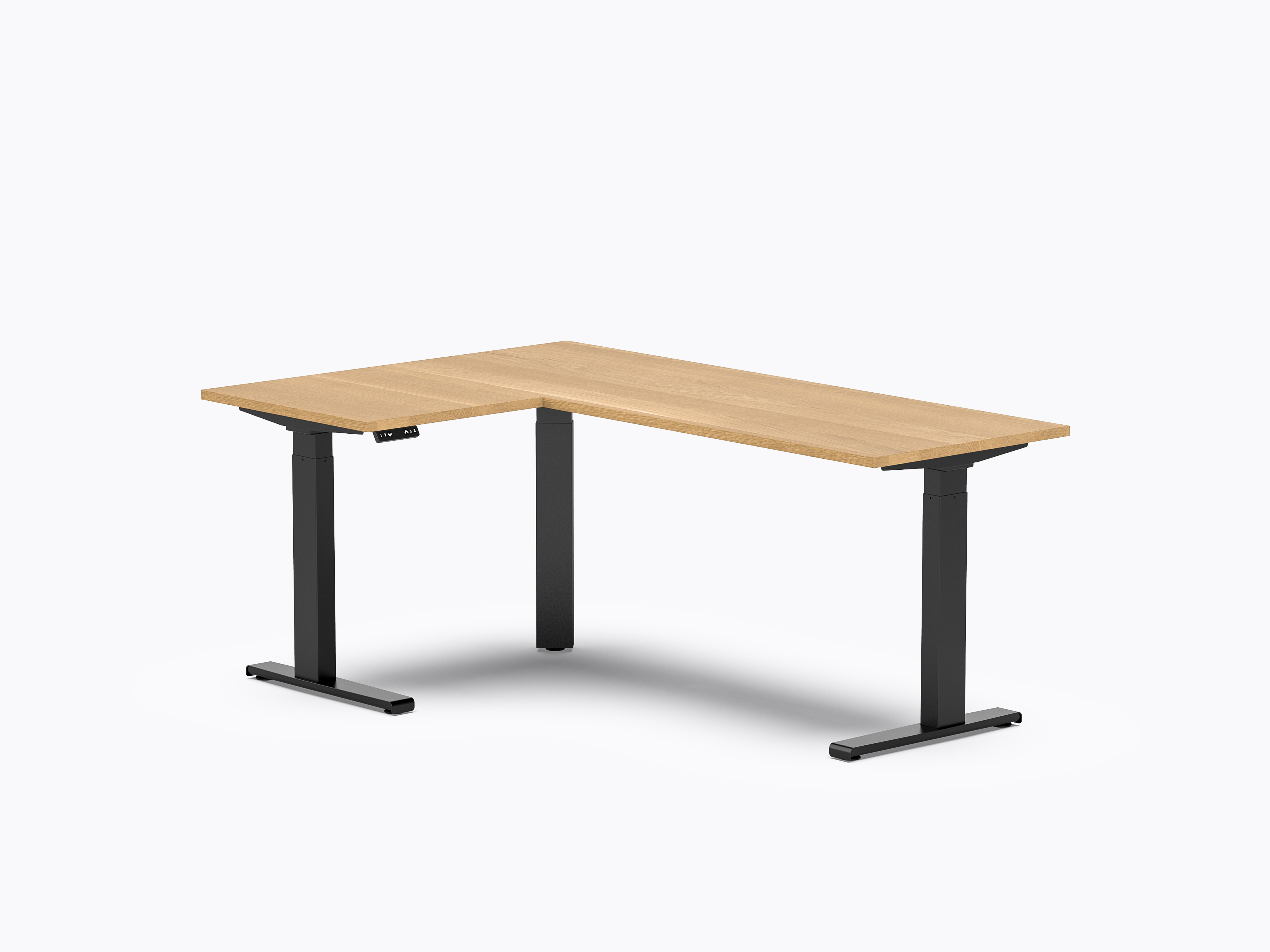 Gale L Sit-to-Stand Desk - 48" X 72" - White Oak