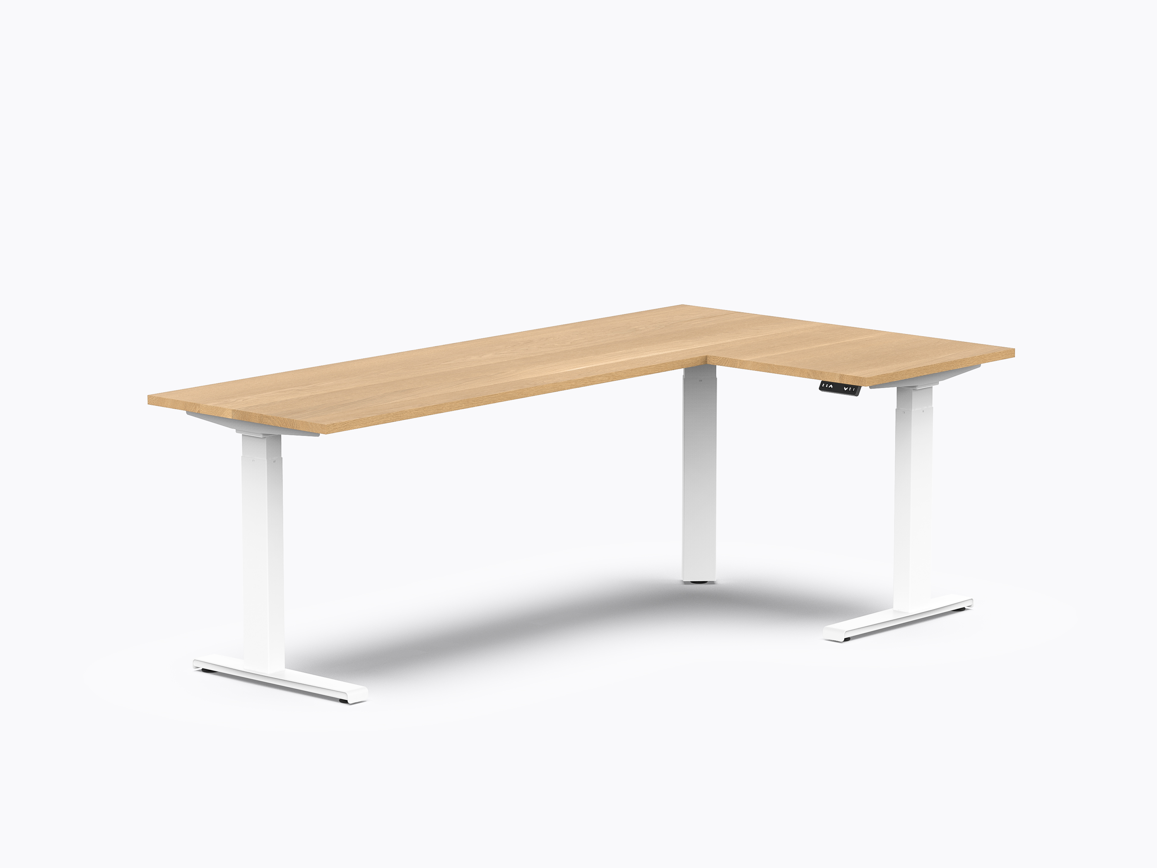 Gale L Sit-to-Stand Desk - 48" X 84" - White Oak