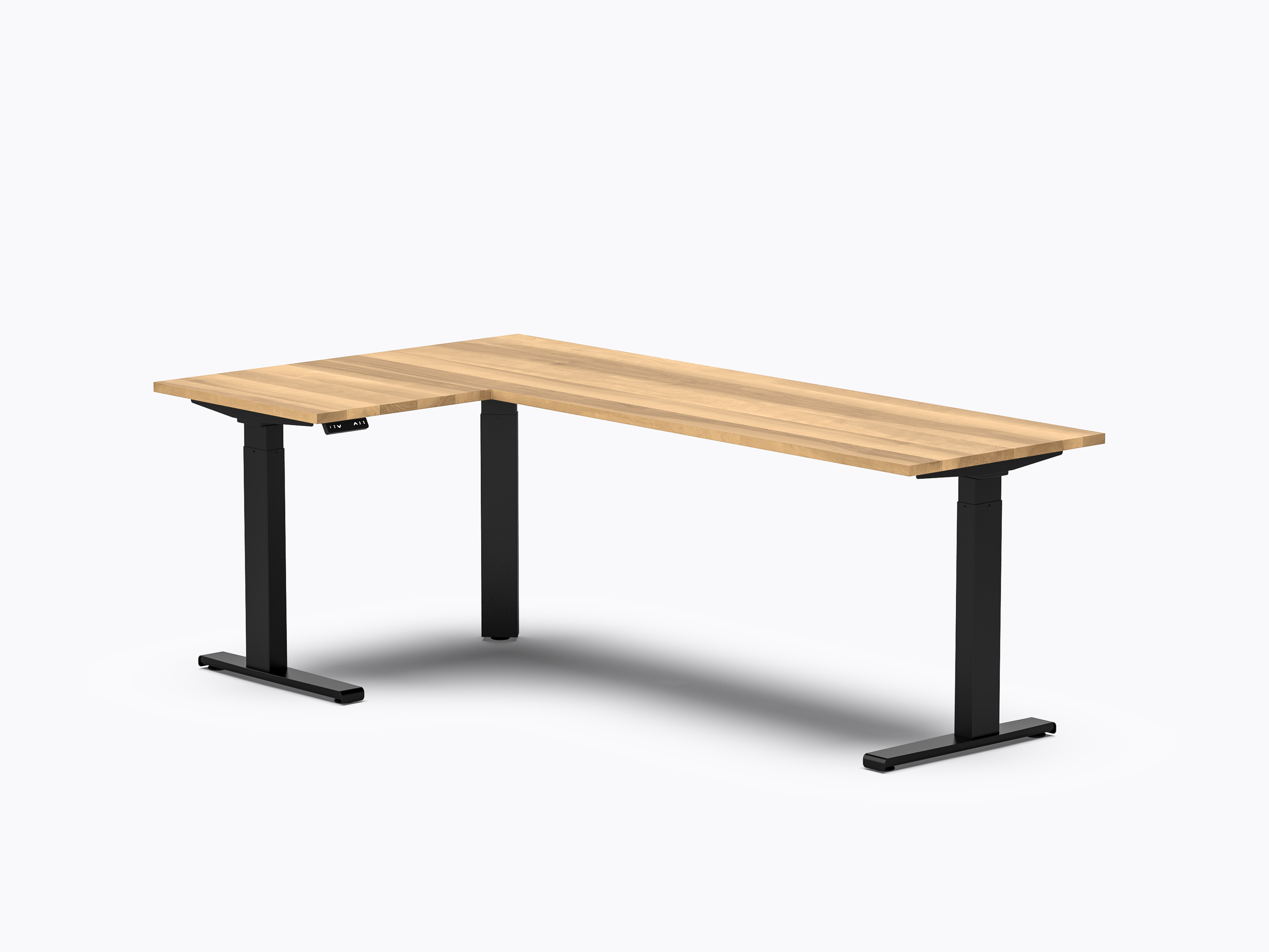 Gale L Sit-to-Stand Desk - 48" X 84" - Yellow Birch