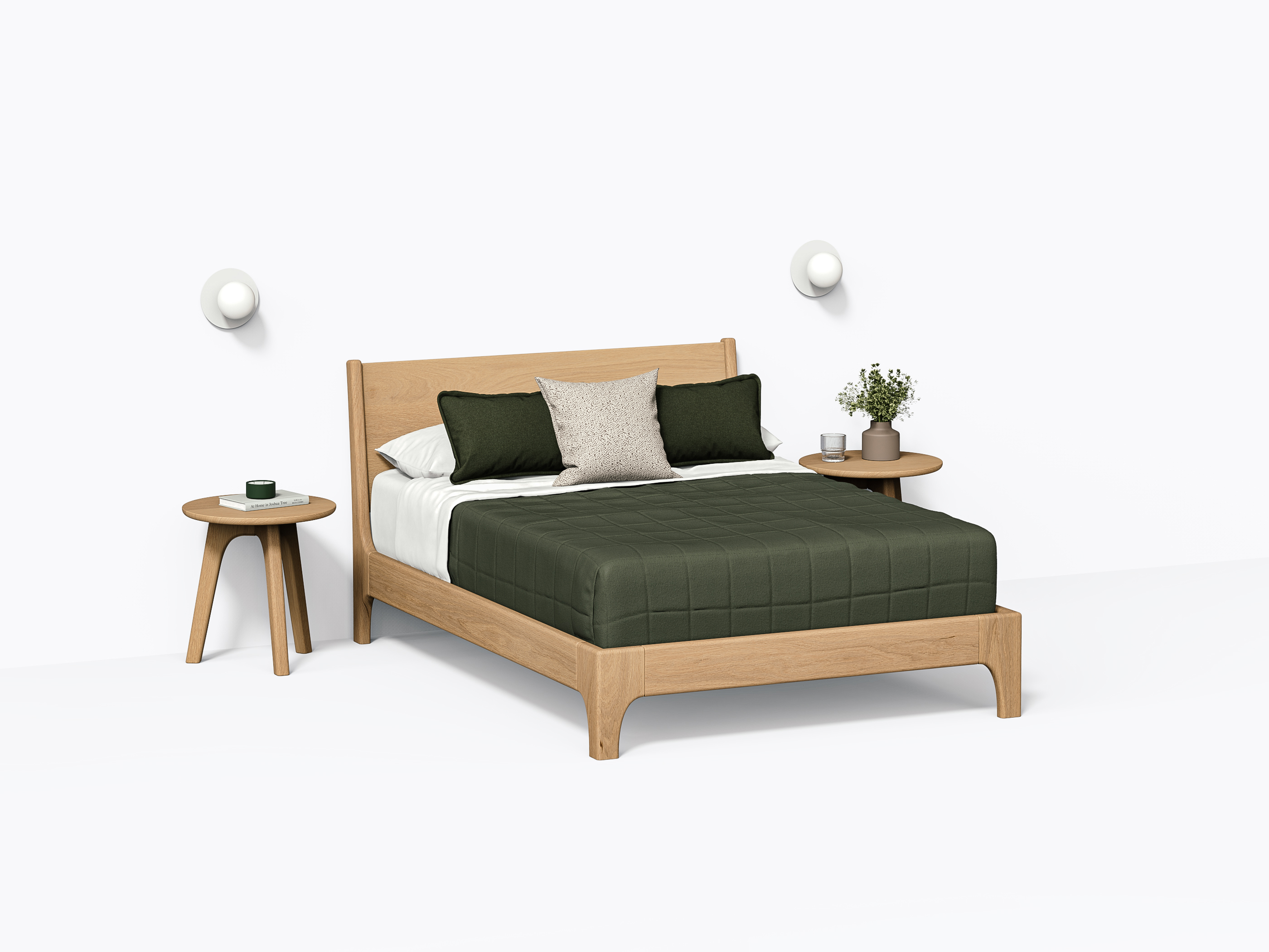 Hansen Modern Bed Frame Made in Canada De Gaspé De Gaspé