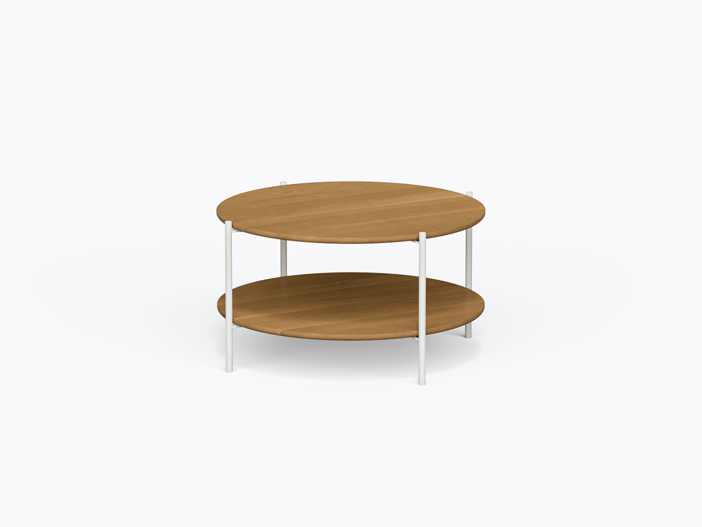 Table basse Hart - 30" X 30" Rond - Chêne Blanc