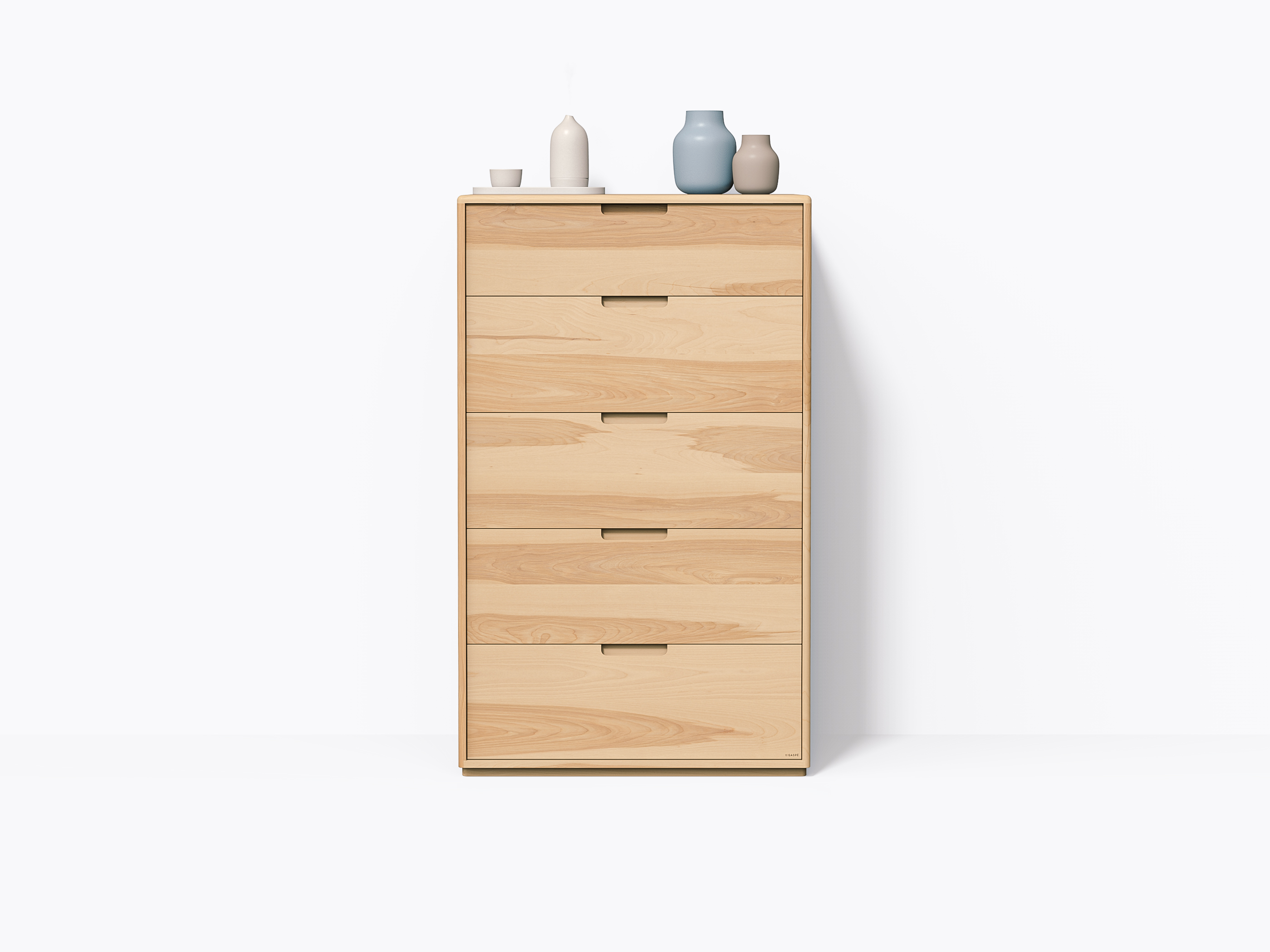 Commode Kane 32" 5 tiroirs - Merisier