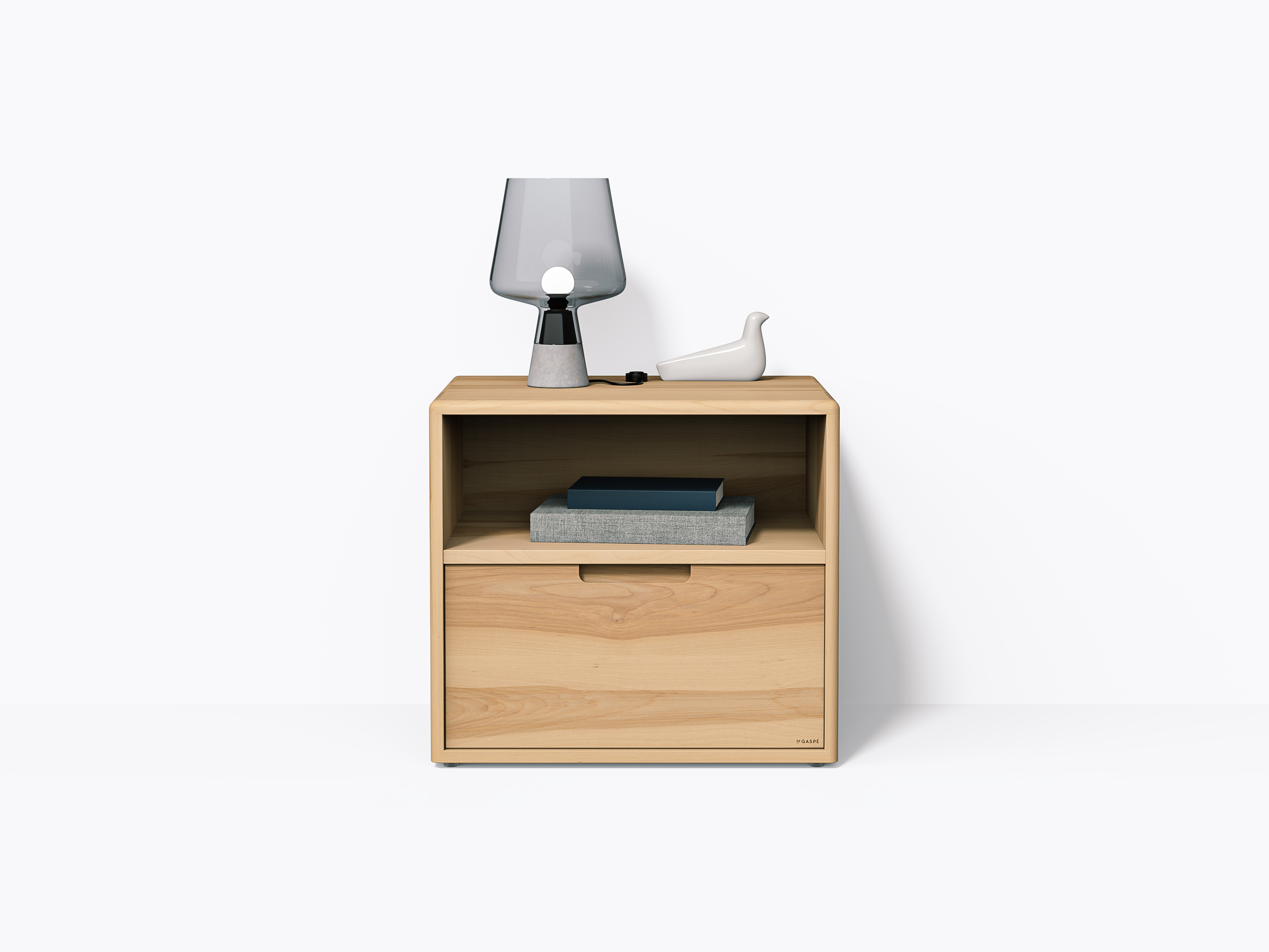 Table de chevet Kane 22" tiroir haut - Merisier