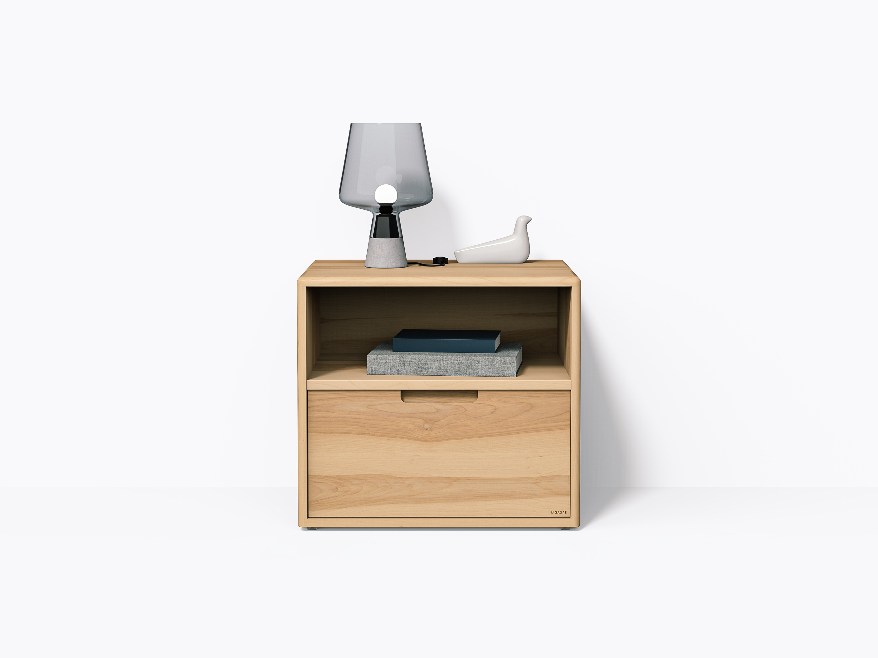 Kane Nightstand 22" Bottom Drawer - Yellow Birch