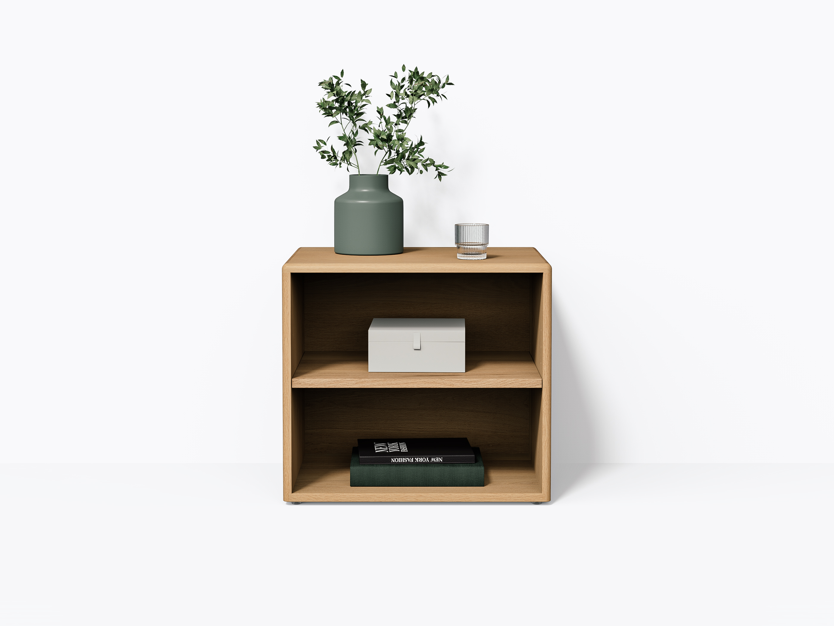 Kane Nightstand 22" Open - White Oak