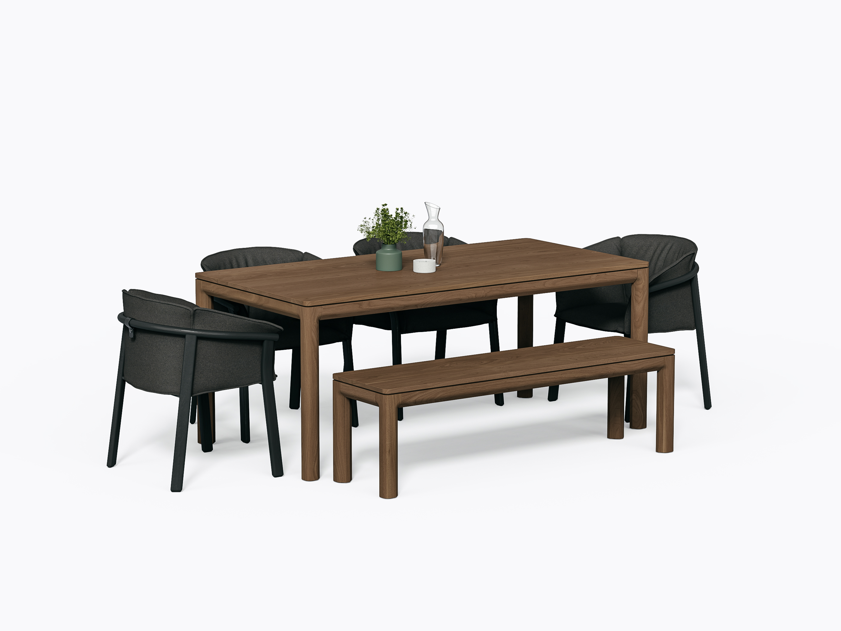 Klein Dining Table - 36" X 72" - Walnut