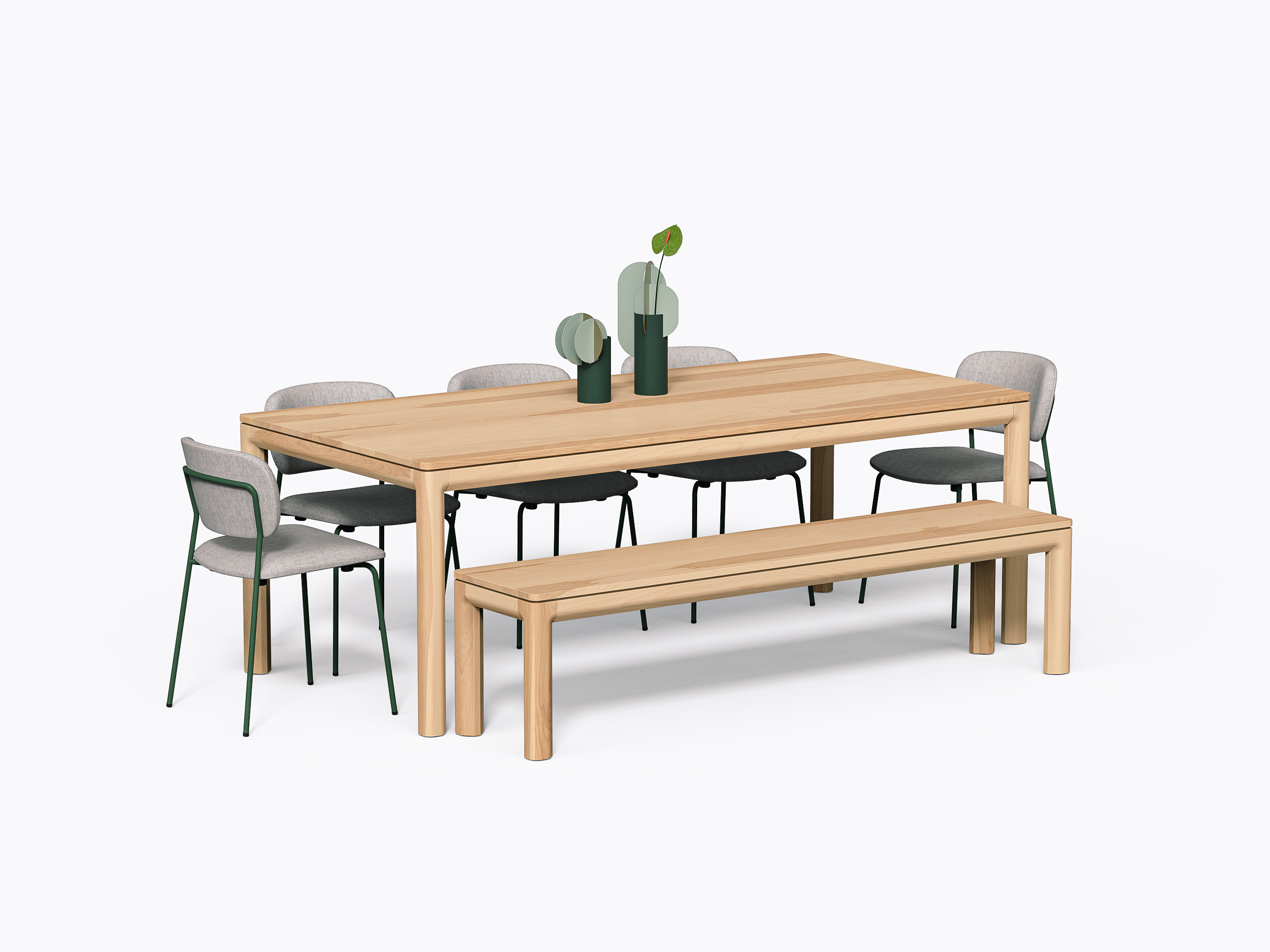 Klein Dining Table - 40" X 84" - Yellow Birch