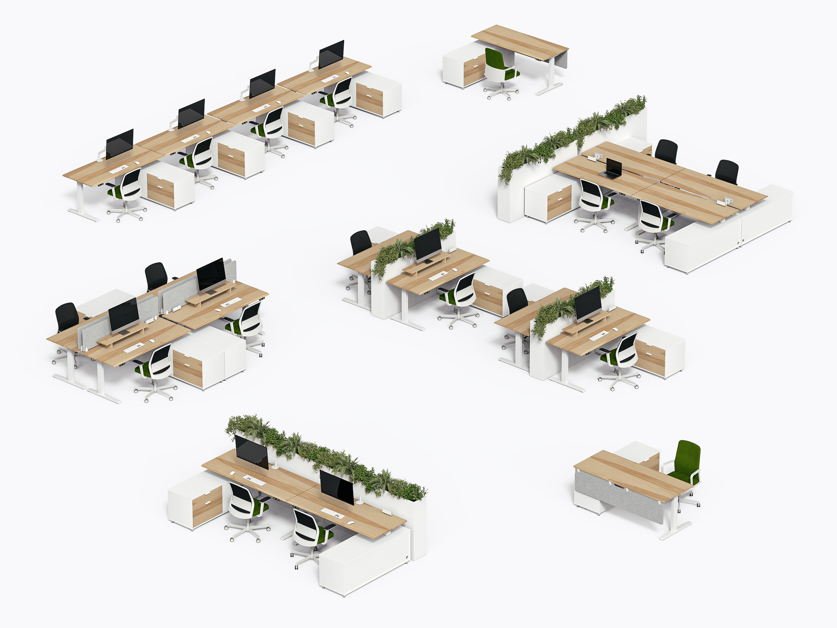 Milton Benching - Yellow Birch - No Divider