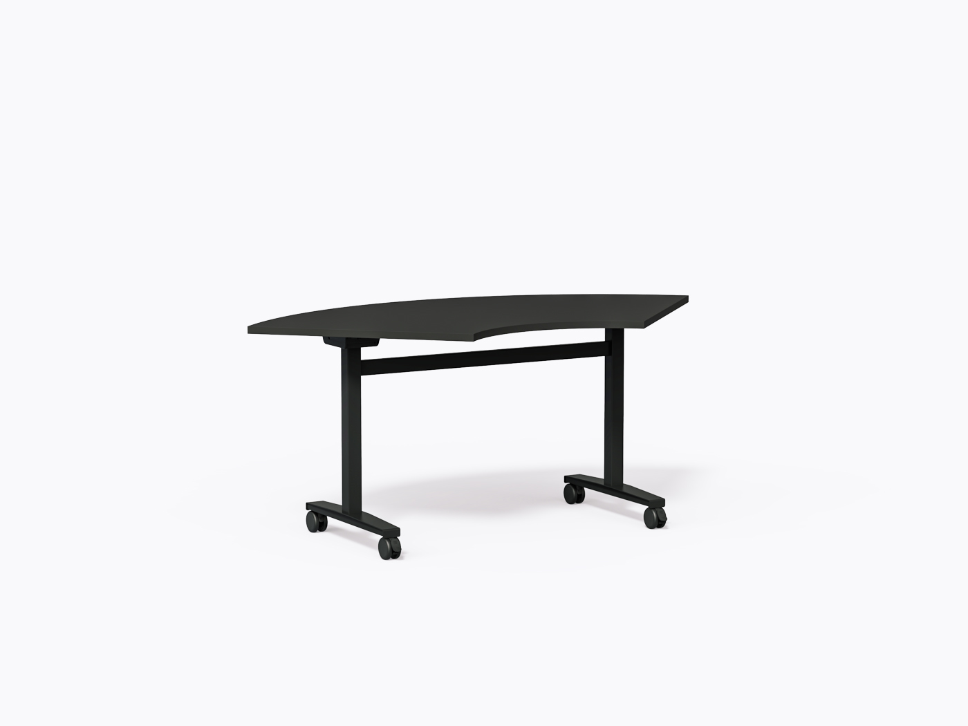 Moss Flip-top Table - 30" X 68"(h) - Coin - Black Laminate