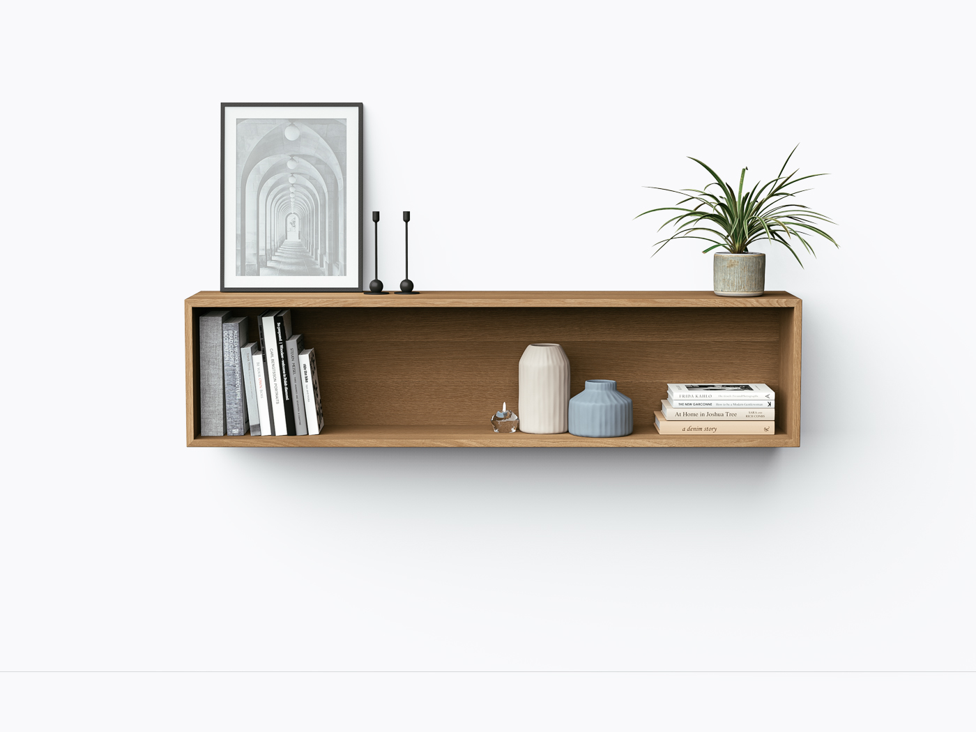 Console Murale Myrdal - 60" - Chêne Blanc