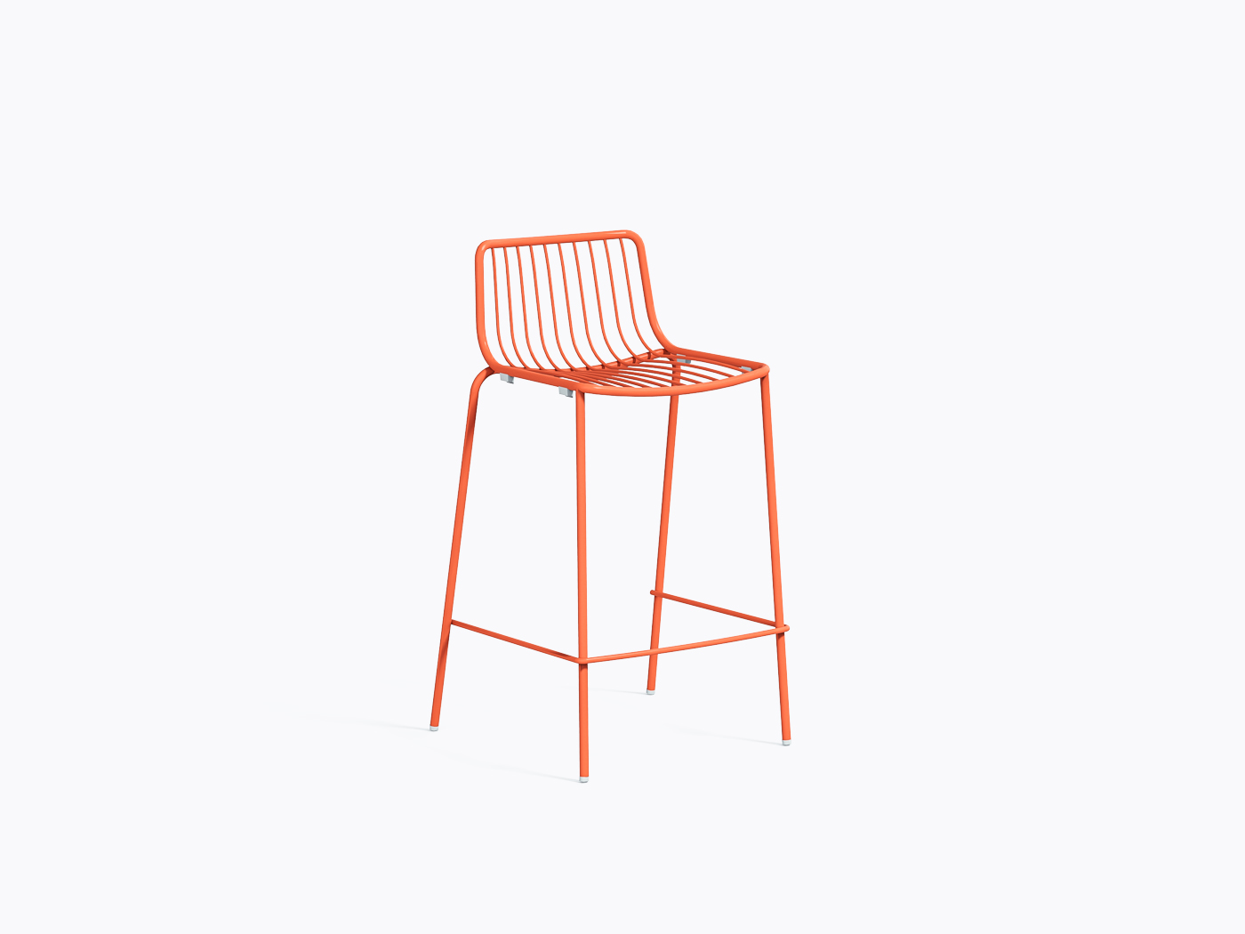 Tabouret comptoir Nolita 3657 - Orange Ar500e