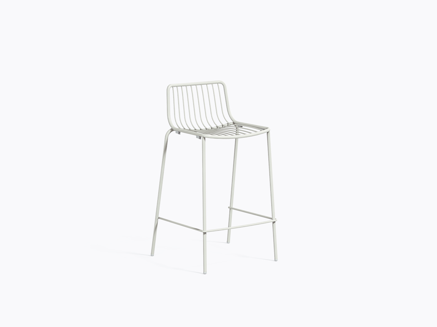 Tabouret comptoir Nolita 3657 - Blanc Bi200e