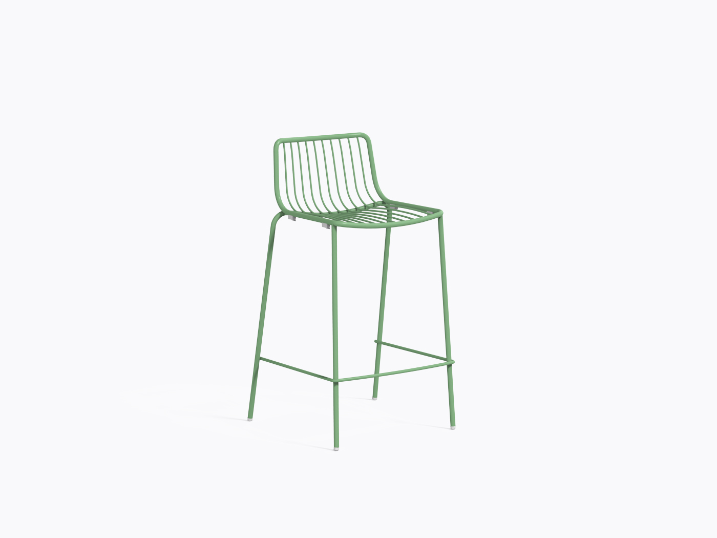 Tabouret comptoir Nolita 3657 - Vert Ve100e