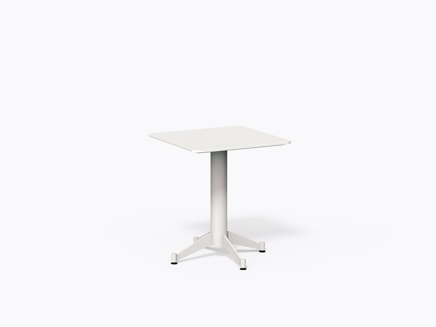Table bistro Norman - 26" X 26" X 29.5"(h) - Stratifié blanc